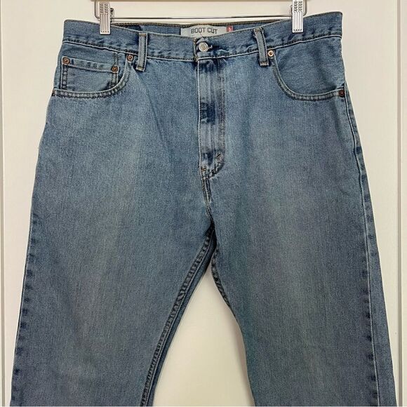 Levi's 517 Mens Jeans Size 36x32 Blue Bootcut Cotton Denim Classic Western - Picture 2 of 15